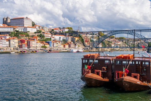 Riverfront cities with lively waterfront scenes