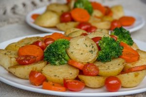 Marjoram enhances roasted vegetables and stews